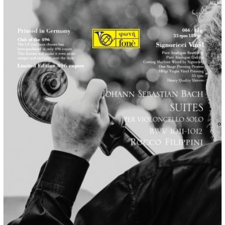 菲力彼尼  [巴哈/大提琴無伴奏組曲BWV1011-1012] LP
