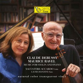 阿卡度「德彪西及拉威爾, 給小提琴及鋼琴演奏的作品選」日版透明膠LP