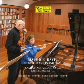 阿卡度「拉威爾：給小提琴與鋼琴演奏的作品選」日版透明膠LP