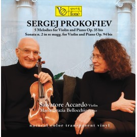 普羅科菲耶夫「為小提琴和鋼琴演奏而作的五條旋律」及「D大調第二小提琴奏鳴曲」日版透明膠LP